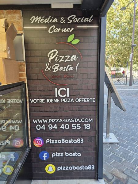 Enseignes et Décoration intérieure Pizzéria à Sainte-Maxime dans le Var