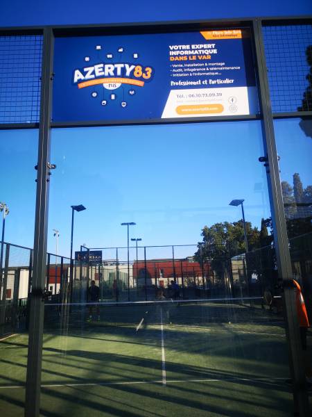 panneau partenaires club padel