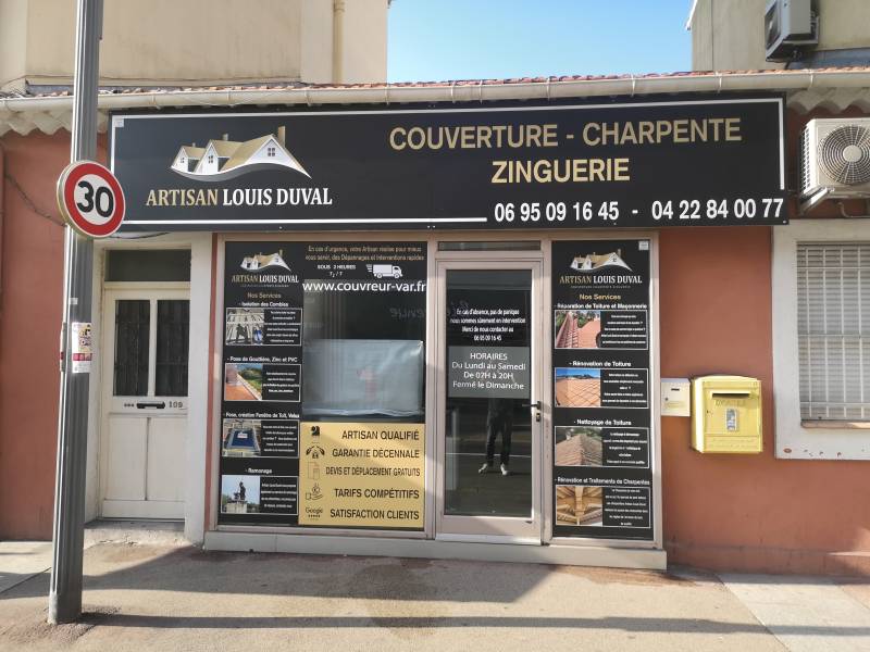 Enseigne bureau artisan à St-Raphaël 83