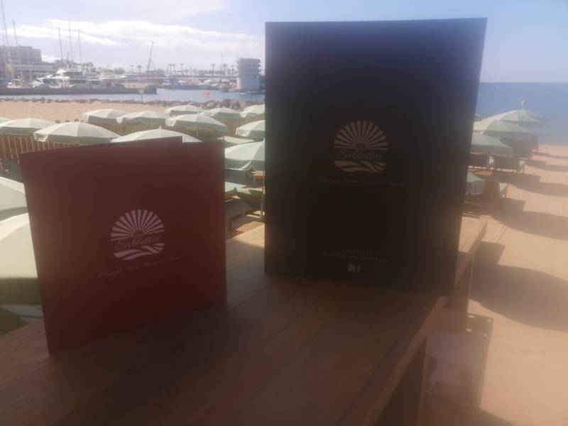 menus dépliants les sablettes fréjus